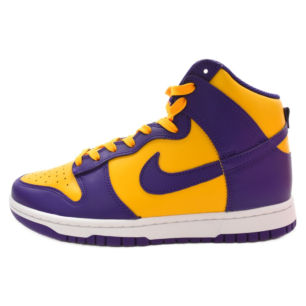 NIKE (ナイキ) DUNK HI RETRO ダンク ハイカットスニーカー イエロー/パープル US8.5/26.5cm DD1399-500 -  メルカリ