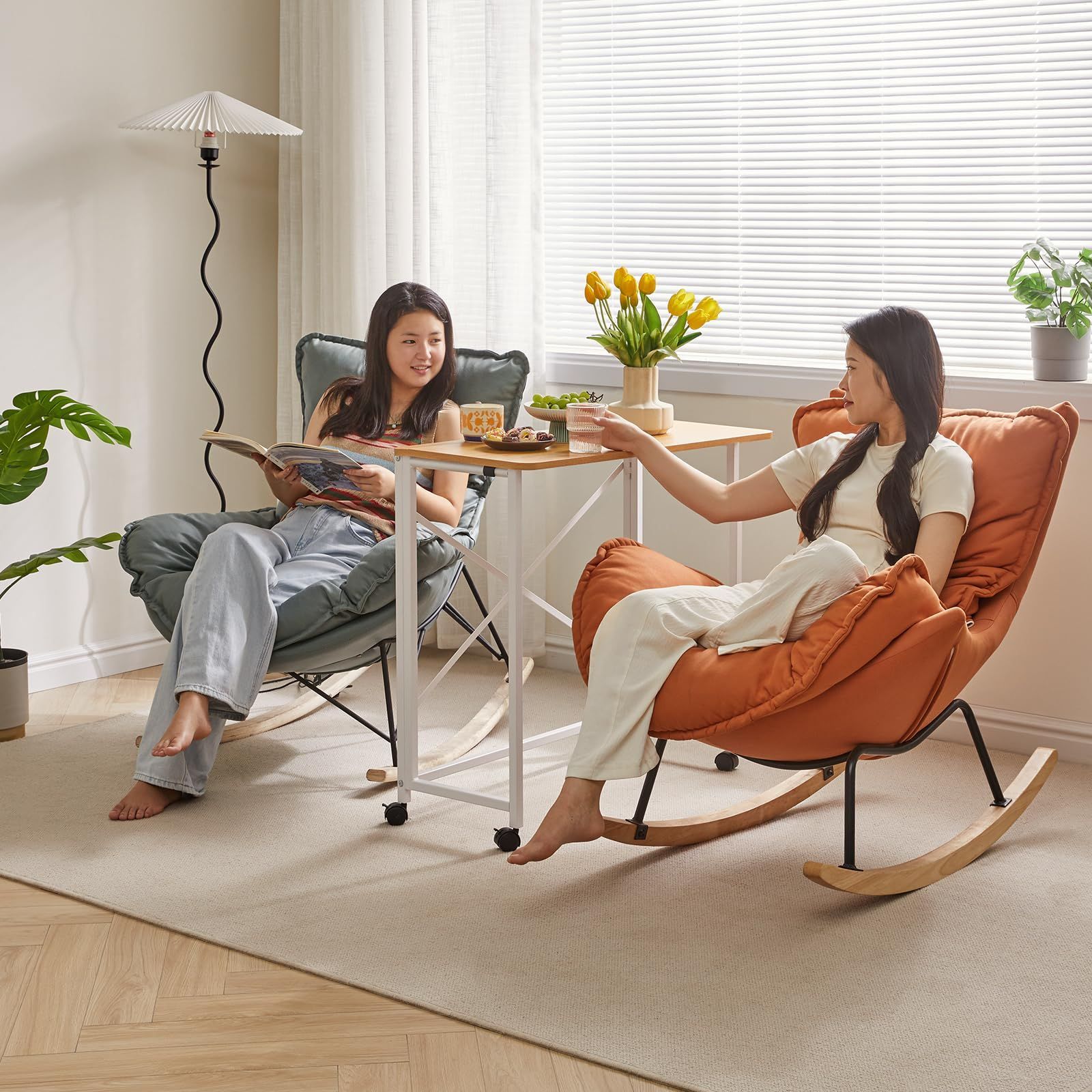 木の色 白 ワークデスク YD-TM002N pcデスク キャスター付き アジャスター付き 幅80×奥行40×高さ75 77cm 折りたたみデスク Aibiju MARWIL-DEMENAGEMENTS_CH