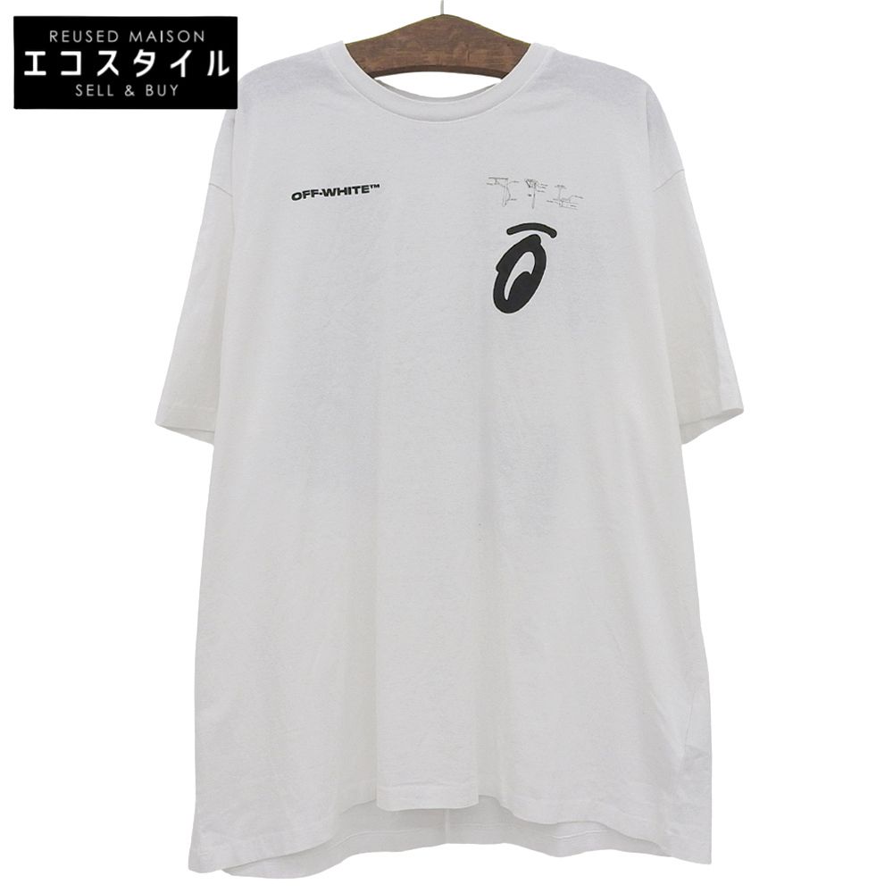 OFF-WHITE オフホワイト SPRIT BACK ARROW プリントTシャツ トップス メンズ ホワイト L OMAA038E19185010 19年 L