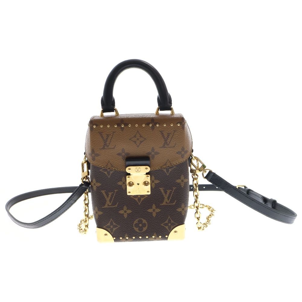 LOUIS VUITTON (ルイヴィトン) 2WAY モノグラムリバース カメラボックス ショルダー ハンドバッグ ブラウン M82465