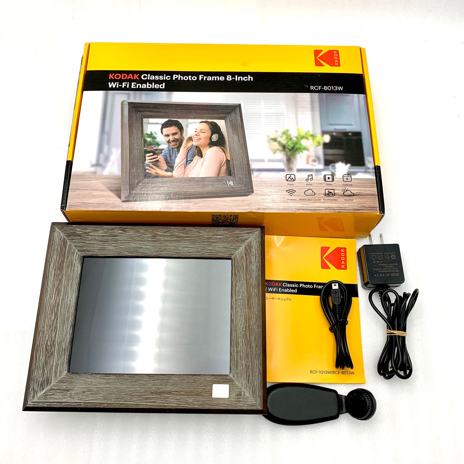 KODAK デジタルフォトフレーム 8インチ RCF-8013W 新品未使用品 楽天市場】【KODAK公式・一年保証】デジタルフォトフレーム wifi