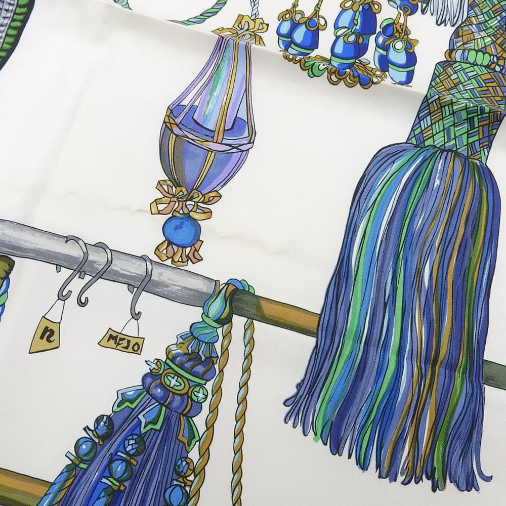 HERMES エルメス カレ90 Pasementerie パスマントリー 『紐飾り』 大判