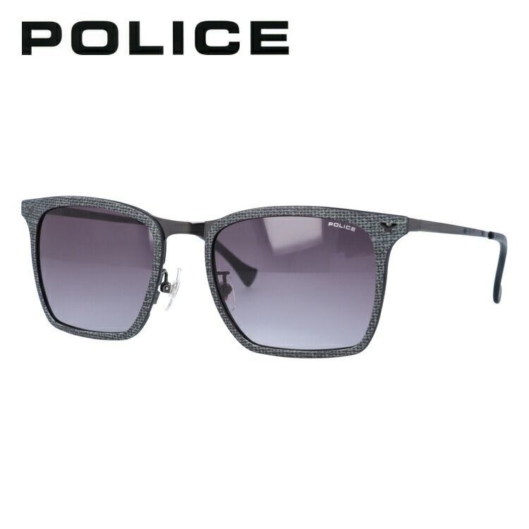 【訳あり】ポリス サングラス POLICE SPL154I 0AG5 53サイズ スクエア メンズ UVカット