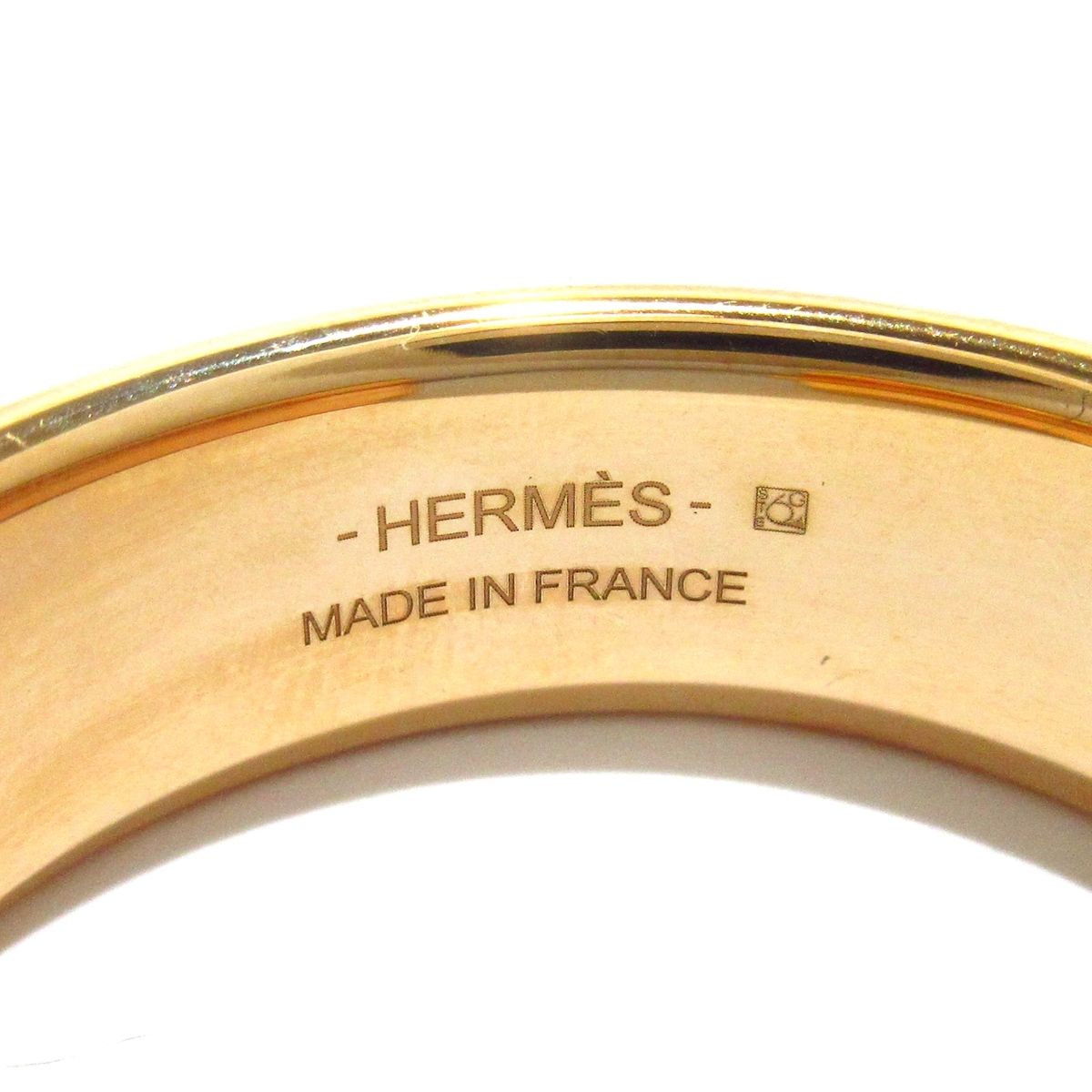 安い！かわいい！ HERMES エルメス ピアス オランプ ピンクゴールド×ベージュ フープピアス 2025.3 ☆安心の全品国内発送！