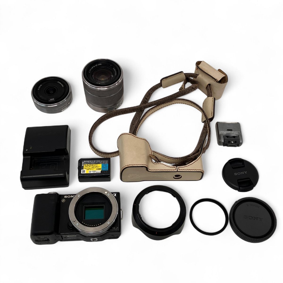 SONY α NEX-5 SEL16F28 SEL1855 16mm 18-55mm ダブル レンズキット カメラ ソニー Z10466041