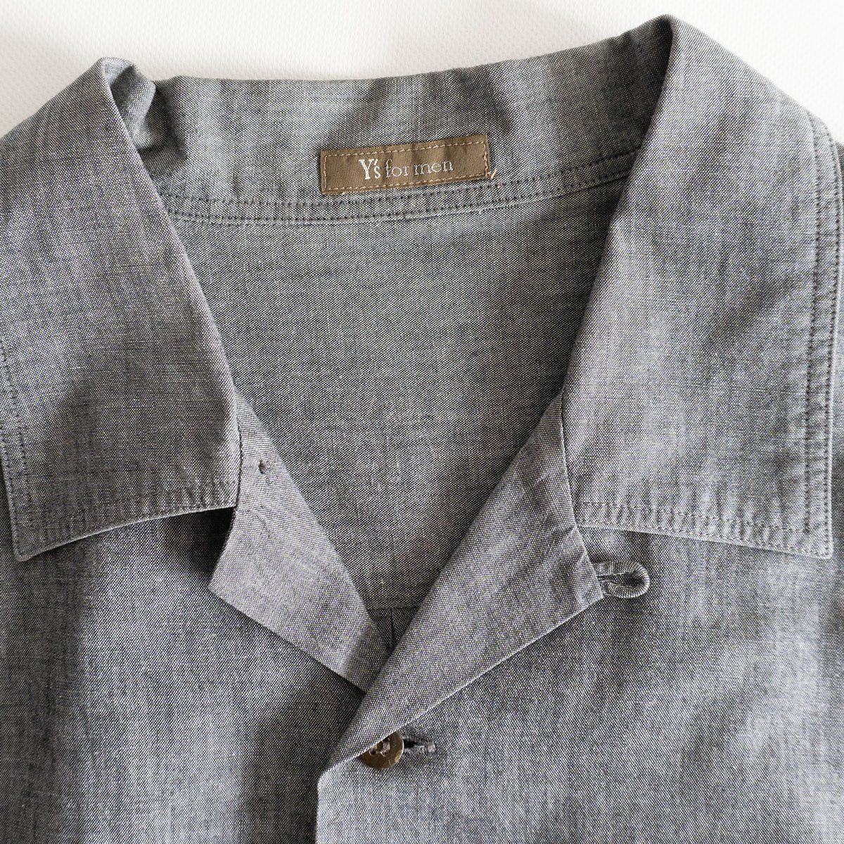 Yohji Yamamoto Y's for men リネンオープンカラーシャツ y's for men