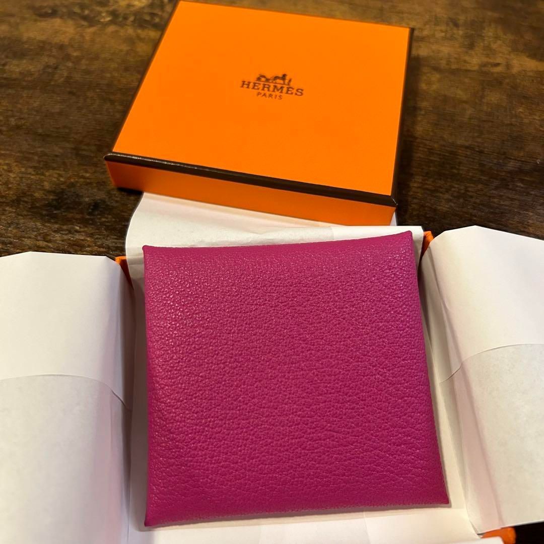 ❤未使用品❤エルメス バスティア コインケース モーヴシルベストル ピンク箱付きファッション
