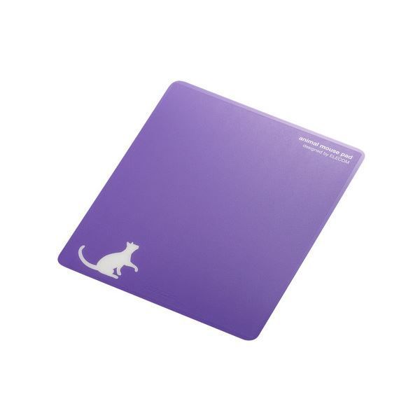 (まとめ) エレコムレーザーu0026光学式マウス対応マウスパッド animal mousepad ネコ MP-111E 1枚 