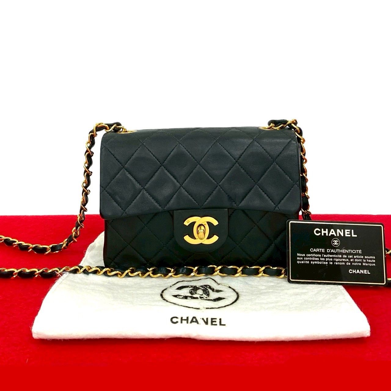 極 美品 袋付 カード シール有 4番台 CHANEL シャネル マトラッセ ココ 