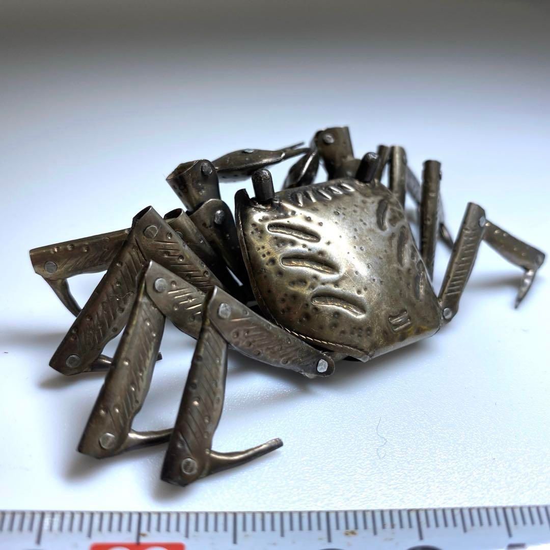 弘美 銀製 自在カニA 24g|最大幅約13㎝ 東Y6-0726 2Fトヒエ