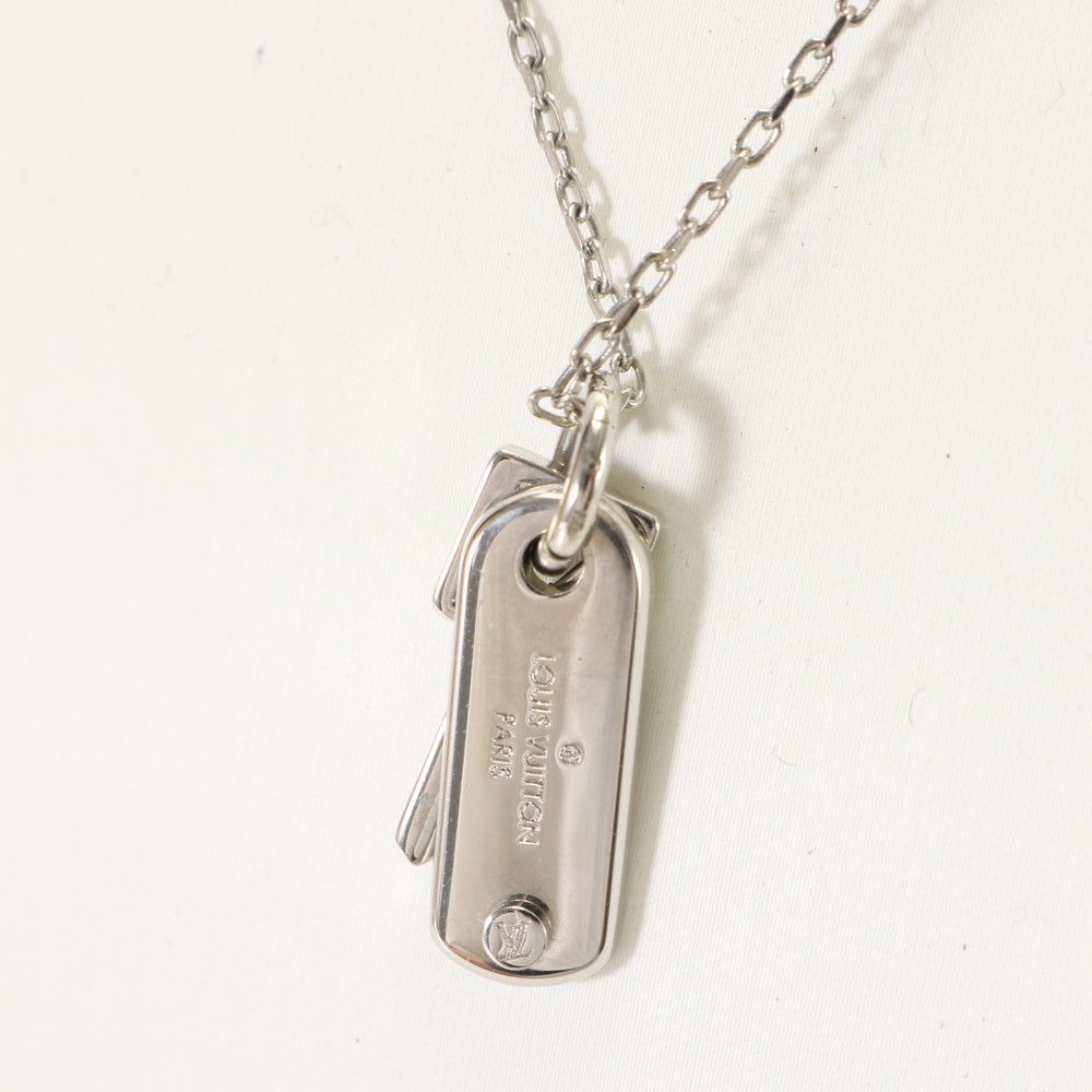 ルイヴィトン コリエ チャームズ Vスクエア ネックレスメンズ