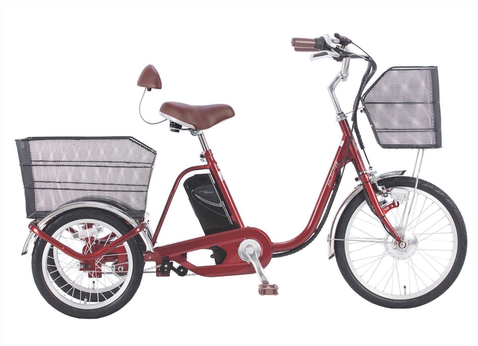 6時間 タイムセール 送料無料 電動アシスト三輪車 型式認定取得済 シマノ製内装3段変速 スイング機能付き 4カラー