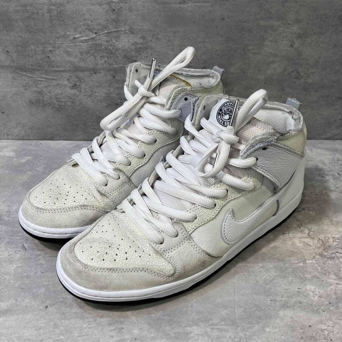 NIKE × ANTIHERO SB DUNK HIGH QS スニーカー アイボリー ホワイト 