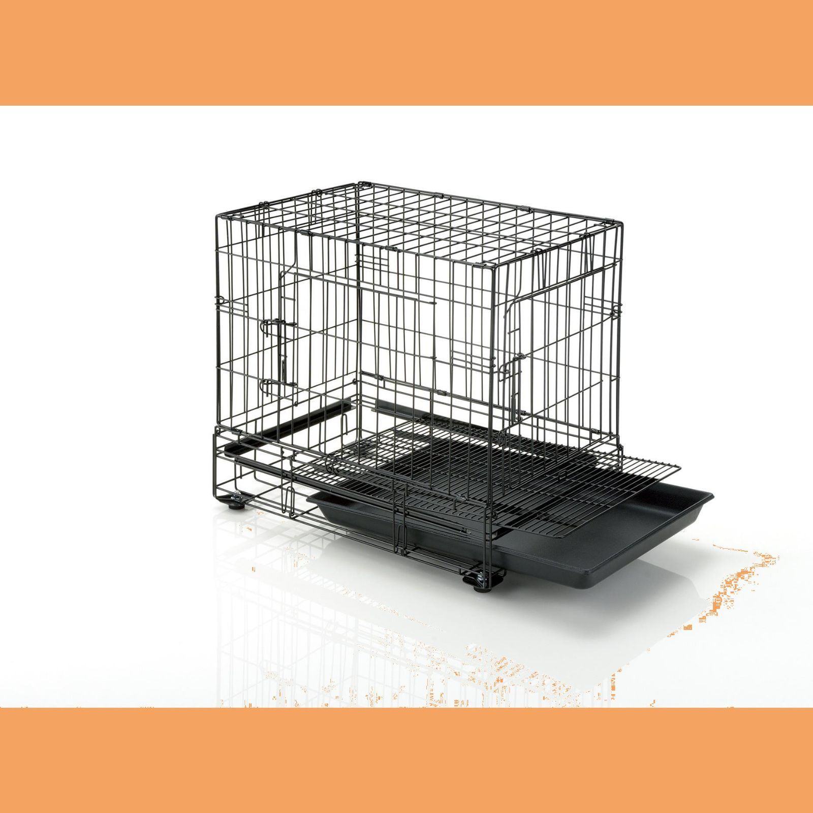 リッチェル プロフェッショナルペットケージ M ブラック 62.5