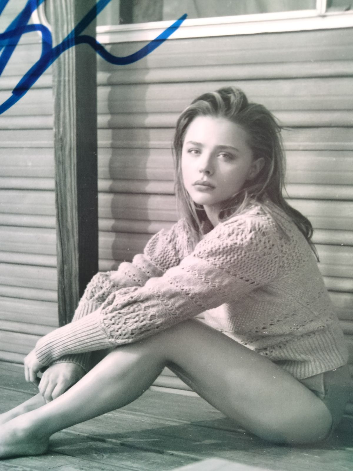 クロエ・グレース・モレッツ直筆サイン入り2Lサイズ写真…Chlo Grace Moretz,…フィフス・ウェイブ…