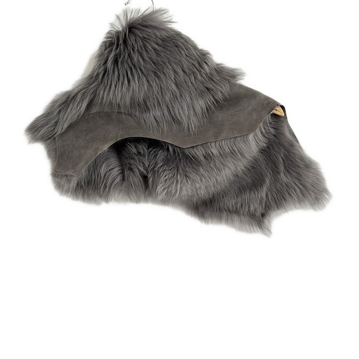 Karl Donoghue カールドノヒュー　ファー　ティペット　マフラー Karl Donoghue(カールドノヒュー) マフラー美品 - グレー ティ