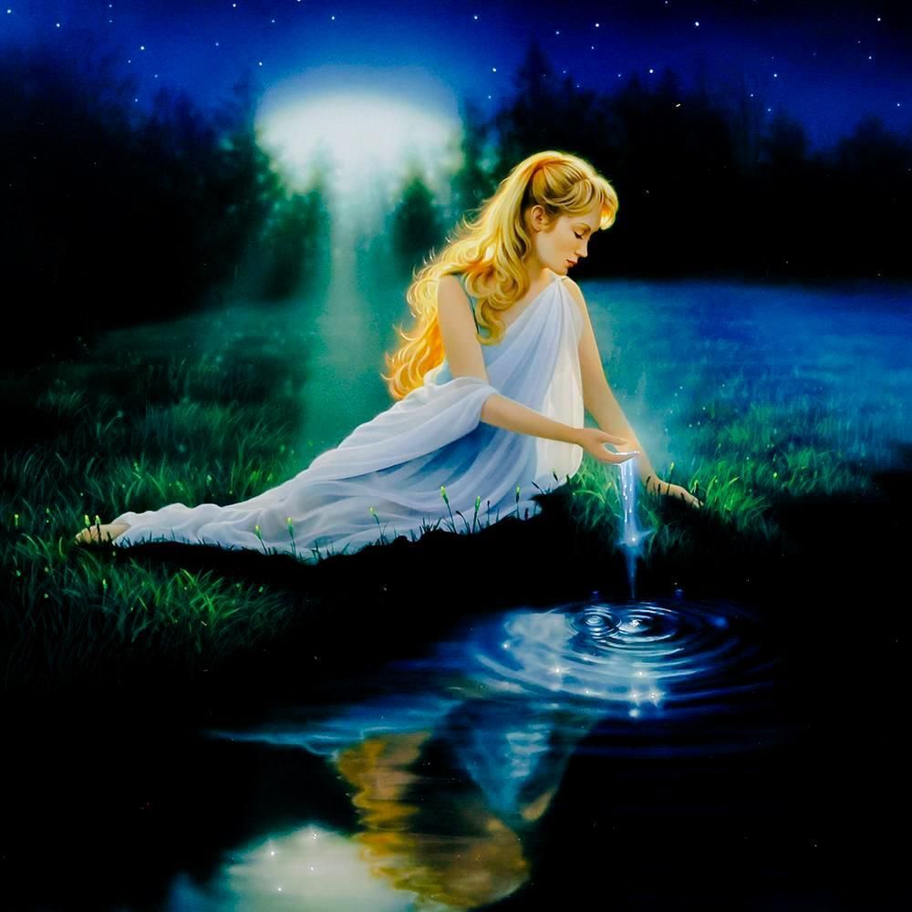 カークレイナート　ブリリアントウォーター 真作】【WISH】カーク・レイナート Kirk Reinert「ブリリアント