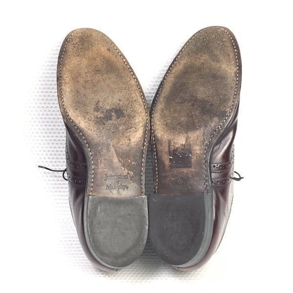 USA製 ビンテージ★ジョンストン＆マーフィー (JOHNSTON＆MURPH★サイズ11 D/B★28.5-29.5cm★フルブローグ レザーシューズ★茶色 ブラウン◆is7-36 USA製 ビンテージ☆ジョンストン＆マーフィー (JOHNSTON＆MURPH