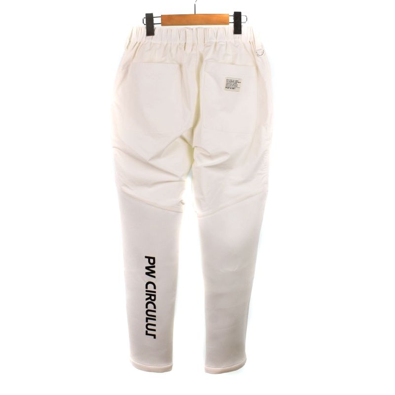 ピーダブリュサーキュラス　レディースゴルフパンツ　白　サイズ1 新品未使用品 ピーダブリュサーキュラス PW CIRCULUS ダンボールパンツ ゴルフウェア
