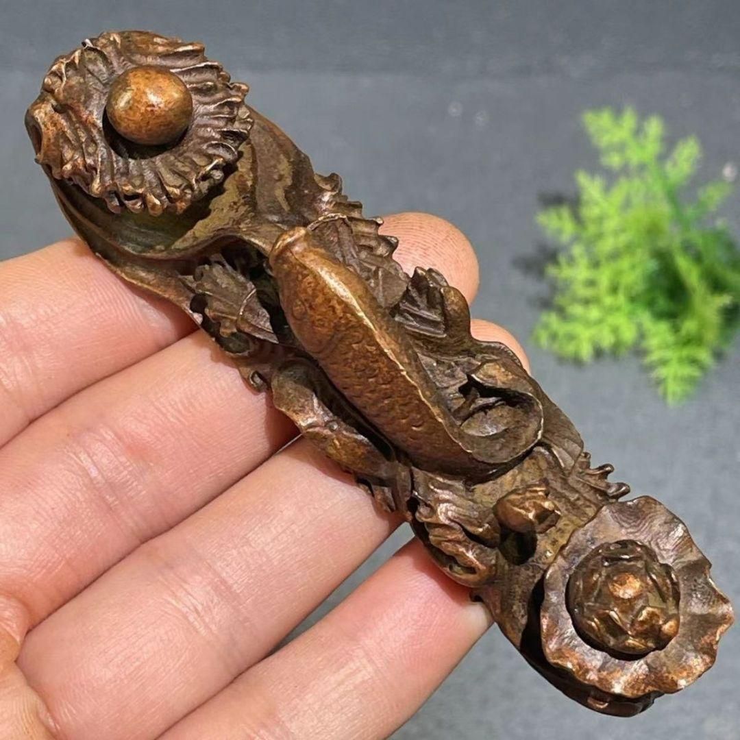 自在観音像 銅製 茶道具 香道具 装飾品 工芸品 美術品 置物 工芸品
