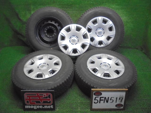 5FN517 D4 195 80R15 107 105L LTウインターマックスSV01 スタッドレス トヨタ純正 スチールホイールセット ハイエースバン