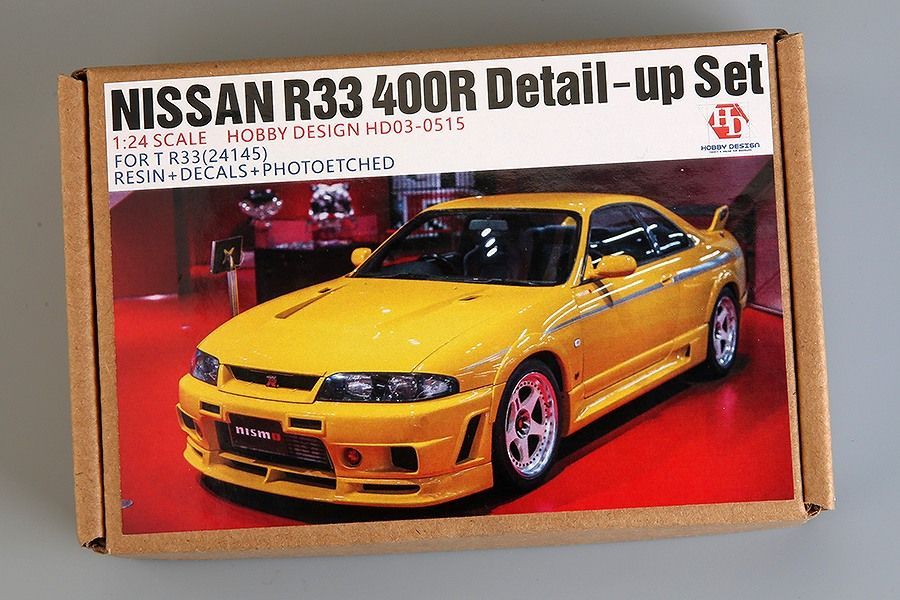 ホビーデザイン HD03-0515 1|24 日産 R33 400R ディティールアップセット タミヤ24145用 レジン エッチングパーツ デカール メタルパーツ