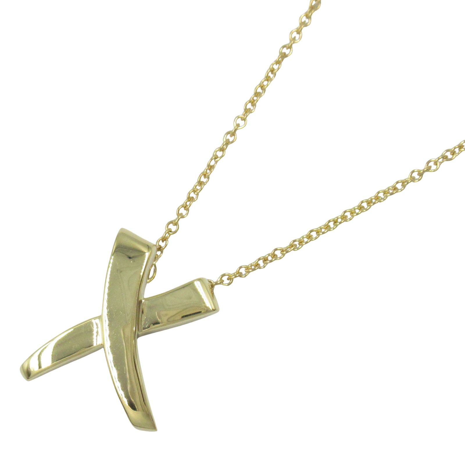 ティファニー TIFFANY＆CO ネックレス キス ネックレス 首回り
