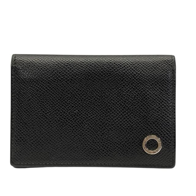 BVLGARI ブルガリ ブルガリ ブルガリ マン 30400 カードケース パスケース 名刺入れ コンパクト ロゴ レザー ブラック