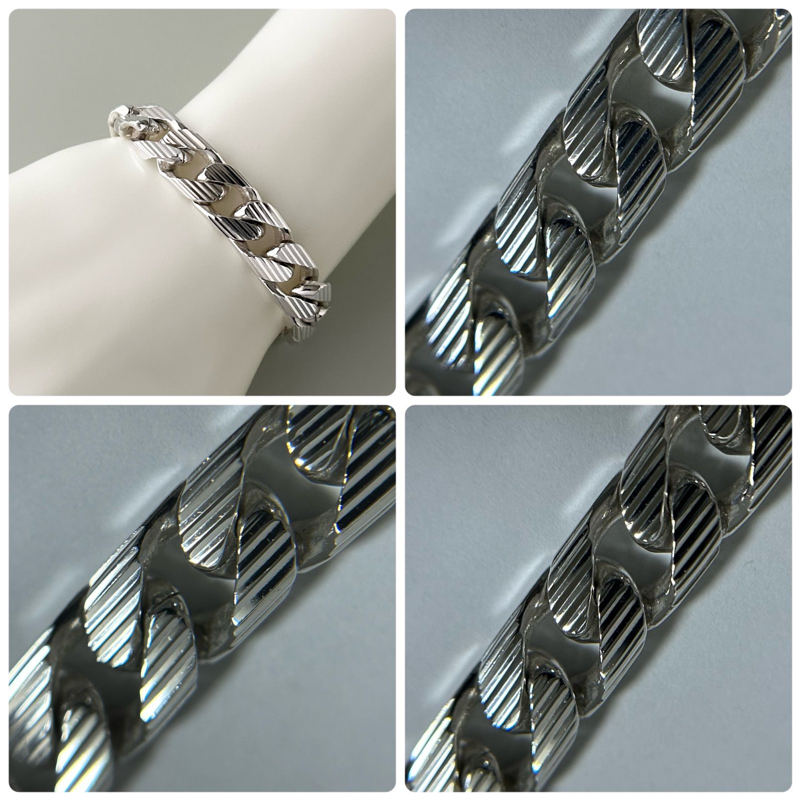 GUCCI 喜平 ブレスレット ストライプ #18 GUCCI 喜平 ブレスレット ストライプ #18