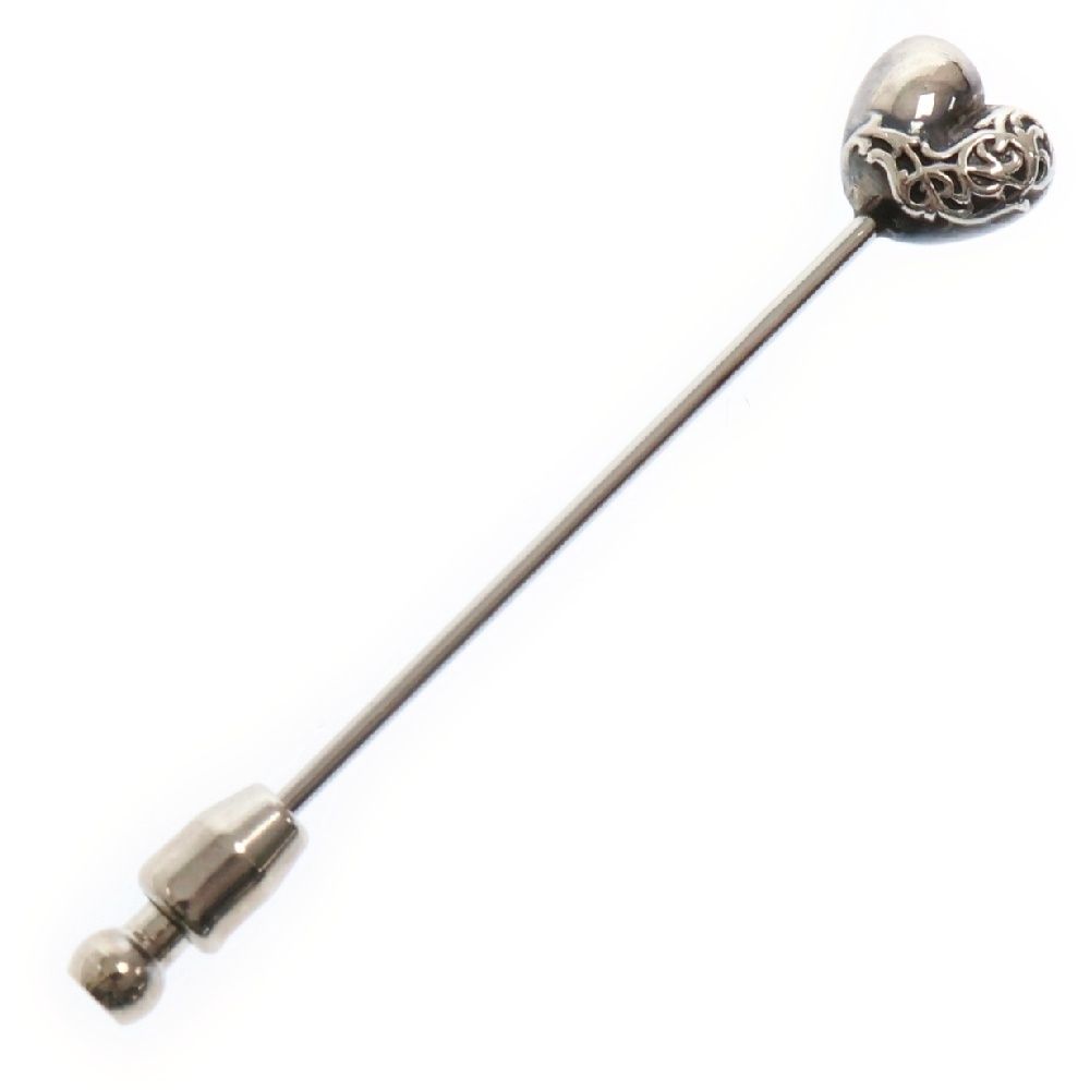 CHROME HEARTS クロムハーツ HEART STICK LAPEL PIN ハートラペル スティックピン シルバー