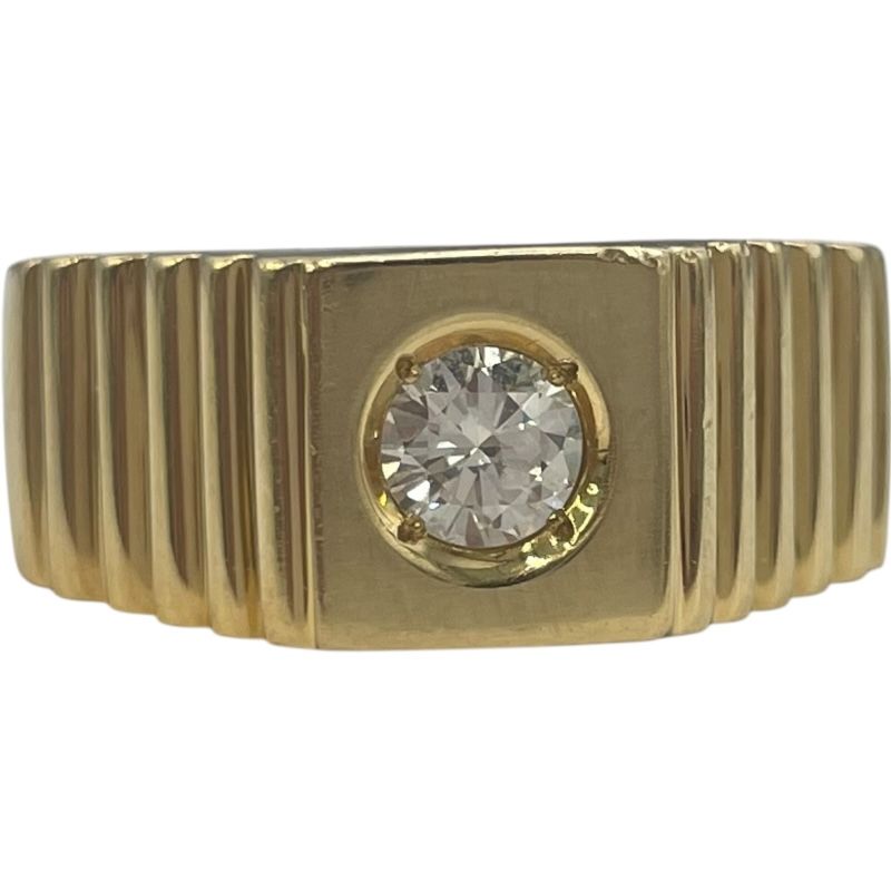 K18 ダイヤリング イエローゴールド 750YG ジュエリー