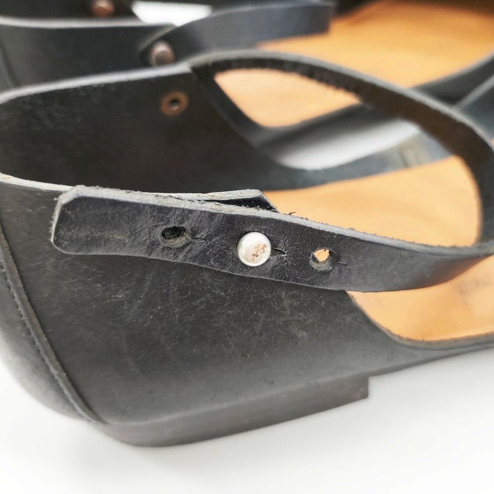 SHOE-SEWN koln ケルン アンクルストラップ 39サイズ レザー 革 定価37400円 パンプス ブラック レディース シュー＆ソーン 5-0911G◎ KIN-KAAI_COM