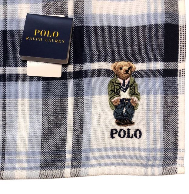 未使用　RALPH LAURENハンカチ　ラルフローレン　ヴィンテージ　ひまわり 未使用】ポロラルフローレン ハンカチ タオル テディベア くま