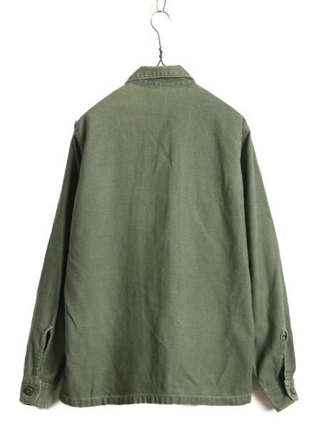 70s ユーティリティシャツ USMC コットンサテン OG-107 L相当 0712e5a1d267ee3505b84a74fb33d1