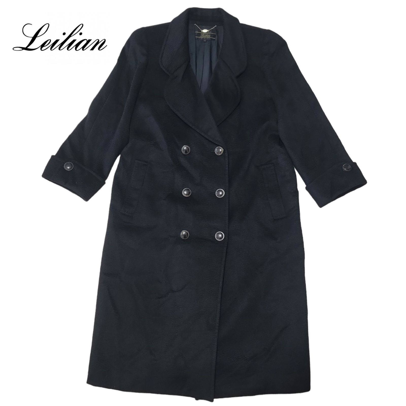 美品Leilian レリアン 日本製 カシミヤ100％ ロング コート 9号 - ファッション