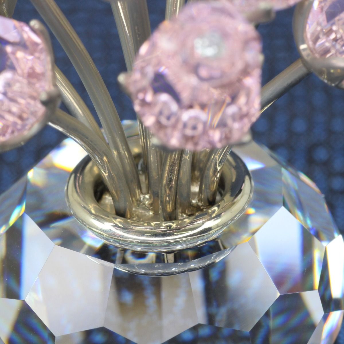 SWAROVSKI スワロフスキー ショップ 置物 ピンクローズ 12本のバラ