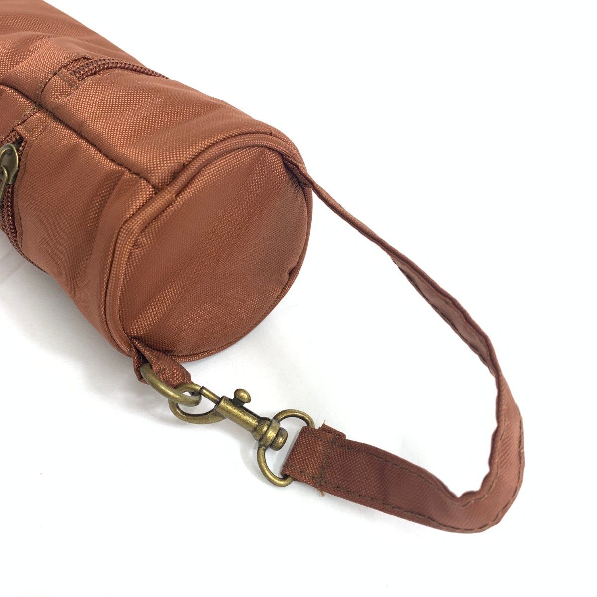 COACH コーチ ペットボトルホルダー ロゴ/ナイロン/ブラウン/箱付