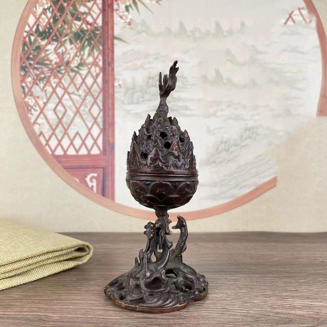 銅 細工 八卦避火竜瓶 銅製品 鎮宅 辟邪 開運 風水 招財 瓢? 置物