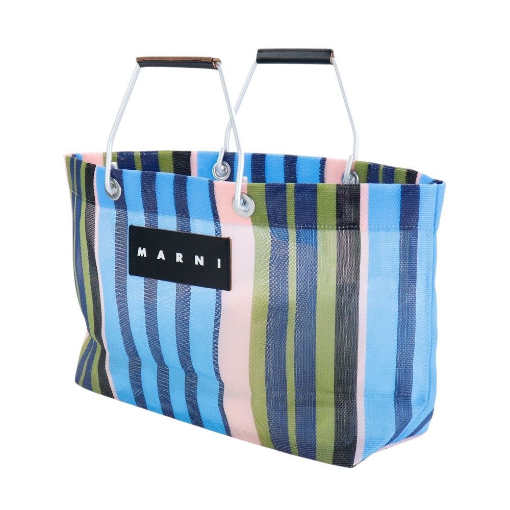 マルニフラワーカフェ バッグ ストライプバッグ ミニ MARNI FLOWER 