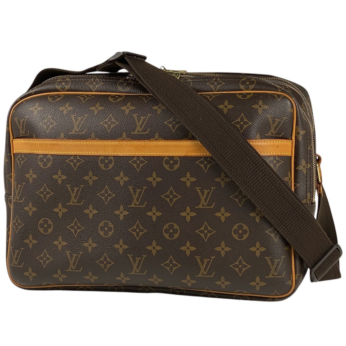 ルイ ヴィトン Louis Vuitton リポーター GM 斜め掛け ショルダーバッグ モノグラム ブラウン M45252 レディース