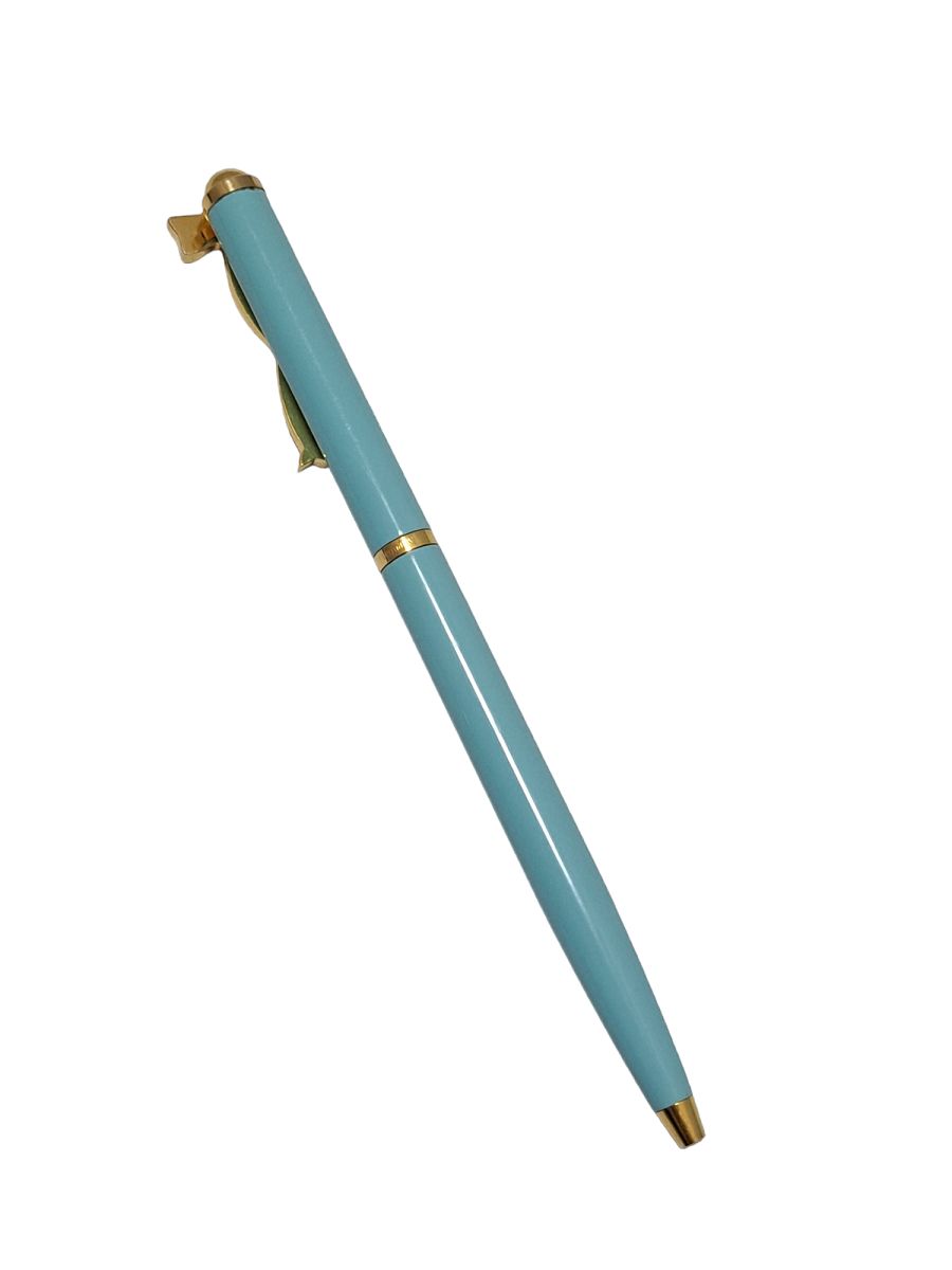 Tiffany&Co. ティファニー ボールペン リボン 水色 ゴールド 黒