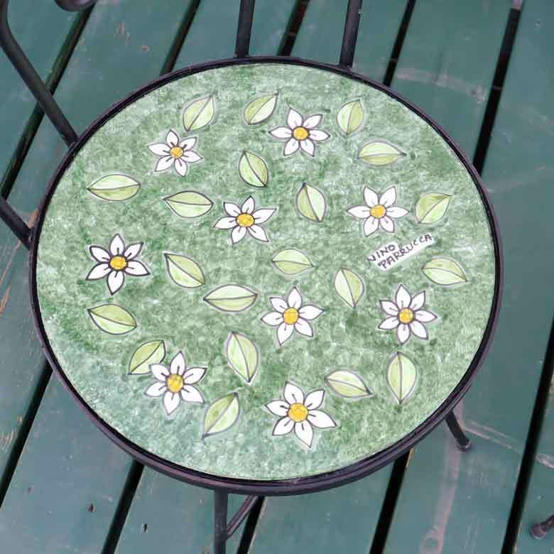 イタリア テーブルセット デイジー ガーデンテーブル チェア 7点セット