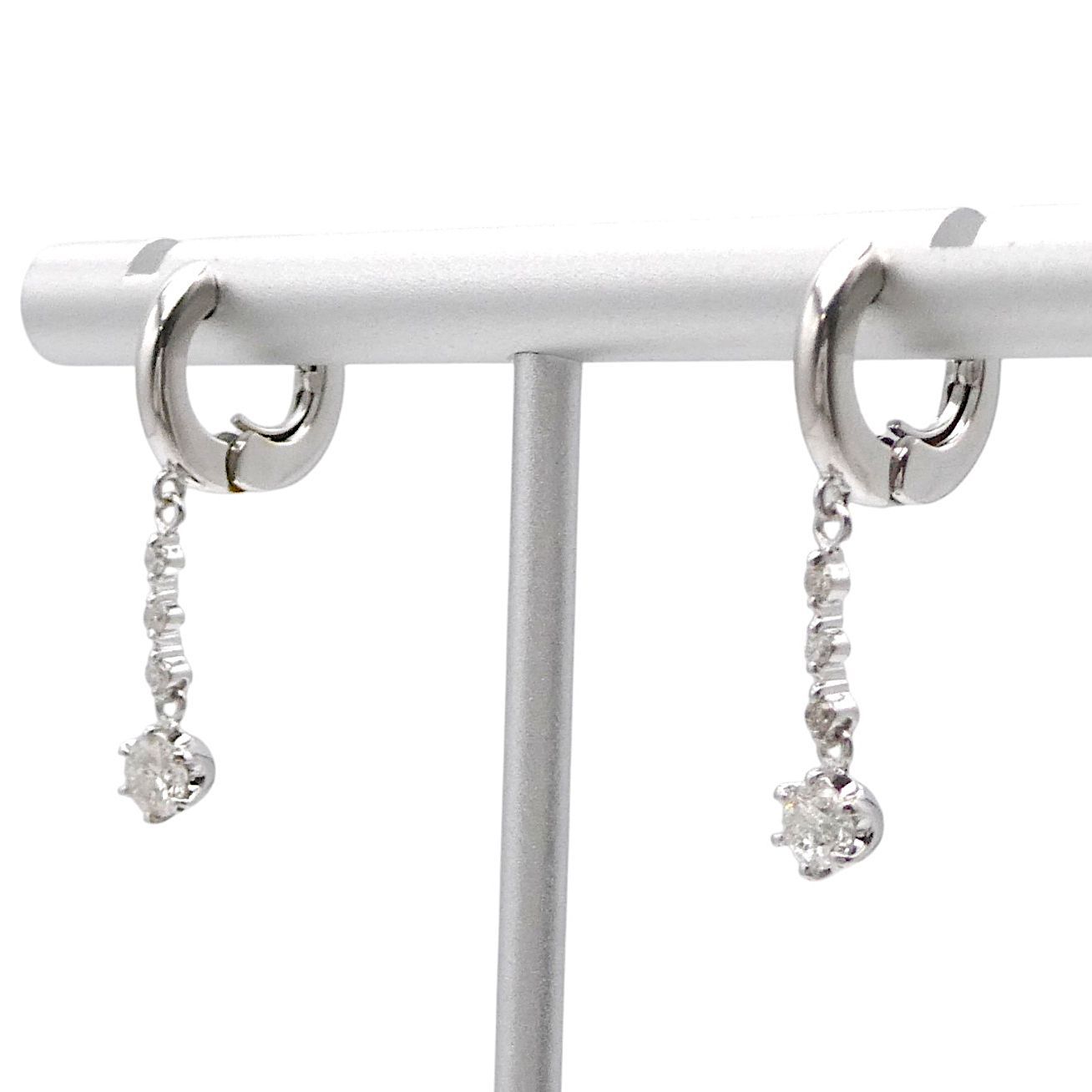 K18WG フープ ピアリング ダイヤモンド0.22ct/0.22ct - メルカリ K18WG フープ ピアリング ダイヤモンド0.22ct/0.22ct - メルカリ