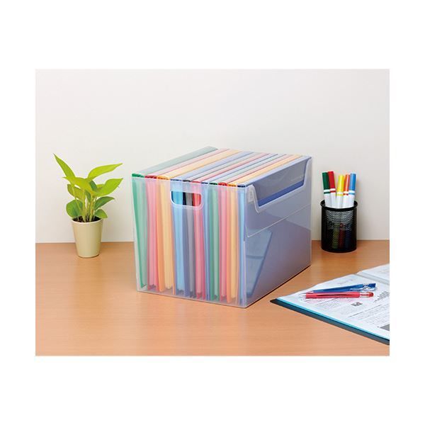 最終値 ナカバヤシ ファイルボックス A4クリア FB-E05-CR 1セット 10個