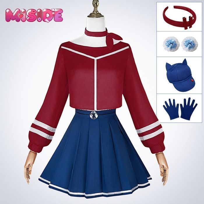 Mita コスプレ衣装 MiSide ミサイド ミタ 狂ったミタ キャッピー 帽子付き 髪飾り付き イベント cosplay ハロウィン イベント アニメ変装 仮装 ハロウィン クリスマス スターレ イベント コスプレ