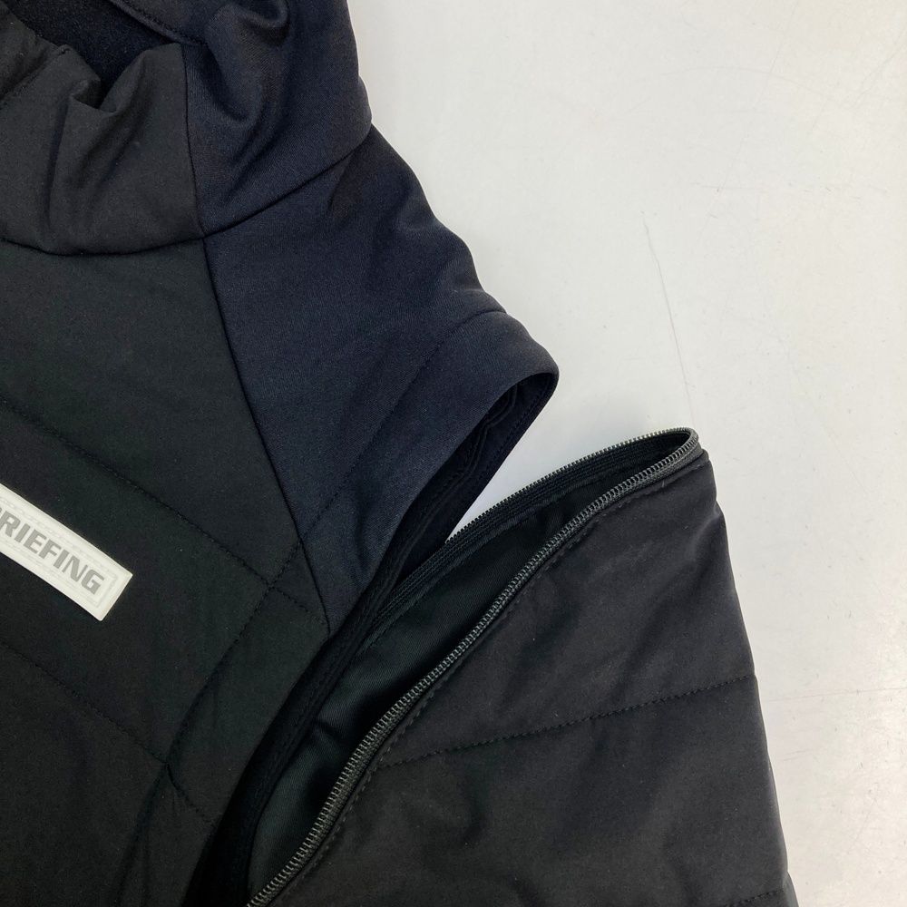 明るさのある サイズ M BRIEFING GOLF ブリーフィング 2WAY中綿ジップジャケット 切替 ブラック系 240101396188 ゴルフウェア レディース ストスト