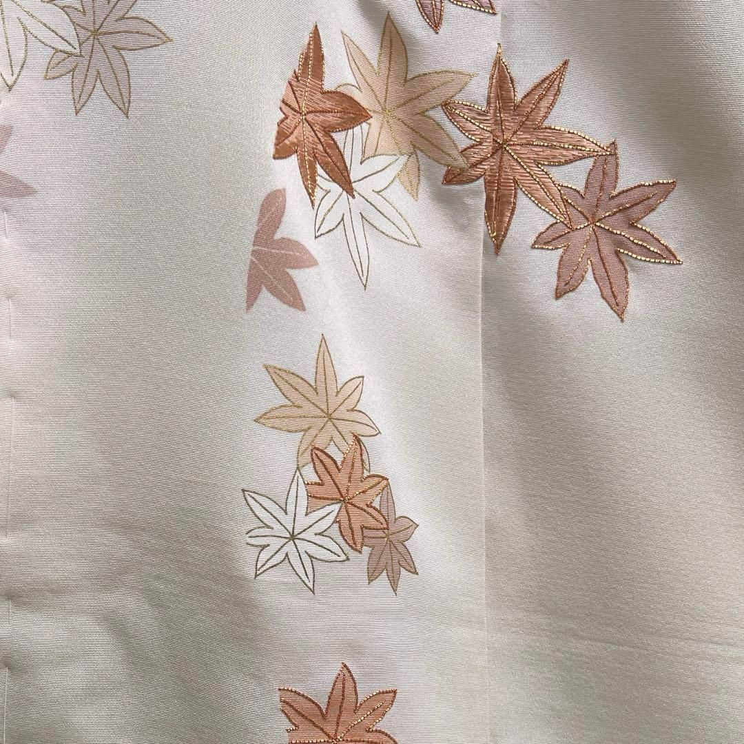 仮絵羽訪問着金駒刺繍楓くすみカラーグリーン伊と幸着物024a d