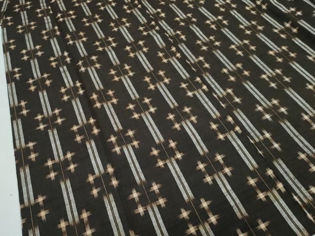 平和屋本店□極上 国指定重要無形文化財 本場久米島紬 手織 西武百貨店