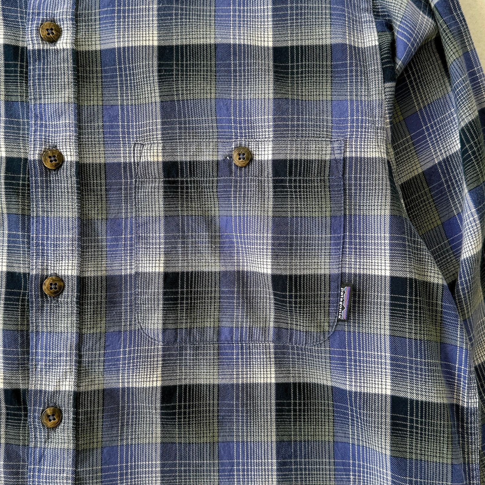 90s パタゴニア ポルトガル製 ライト フランネルシャツ チェック Y2495