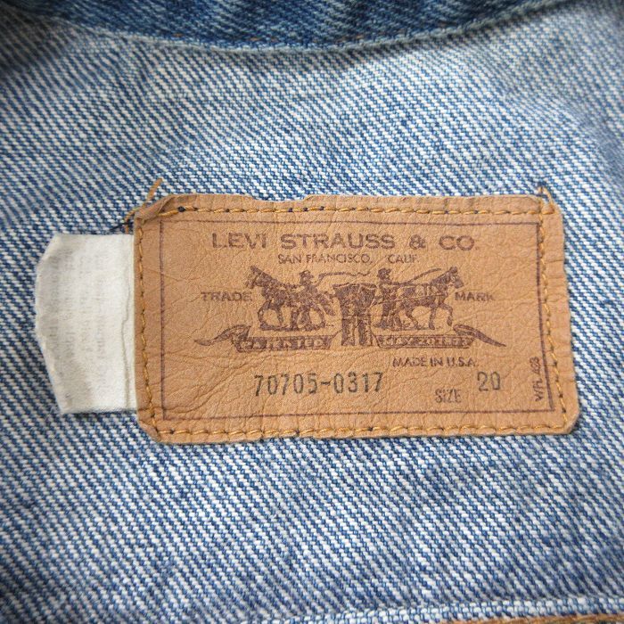 古着 リーバイス Levis 70705 長袖 ジージャン キッズ ボーイズ 子供服